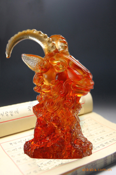 供應(yīng)廠家定制琉璃工藝品 琉璃領(lǐng)頭羊 慶典紀(jì)念品 工藝品 禮品